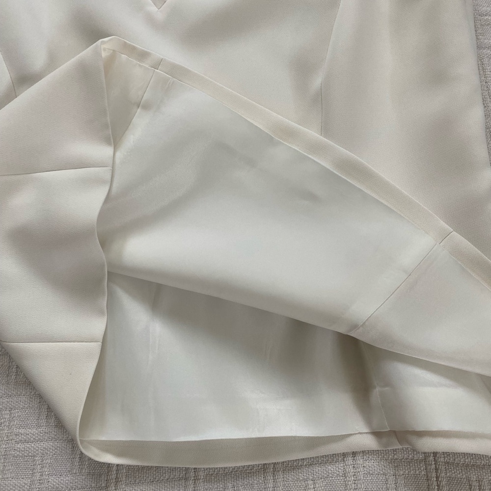 Tahari work academic luxury cream sleeveless vest top size 8 - Picture 6 of 8
